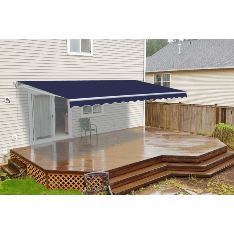 ALEKO Fabric Replacement For 13x10 Ft Retractable Awning Blue Color