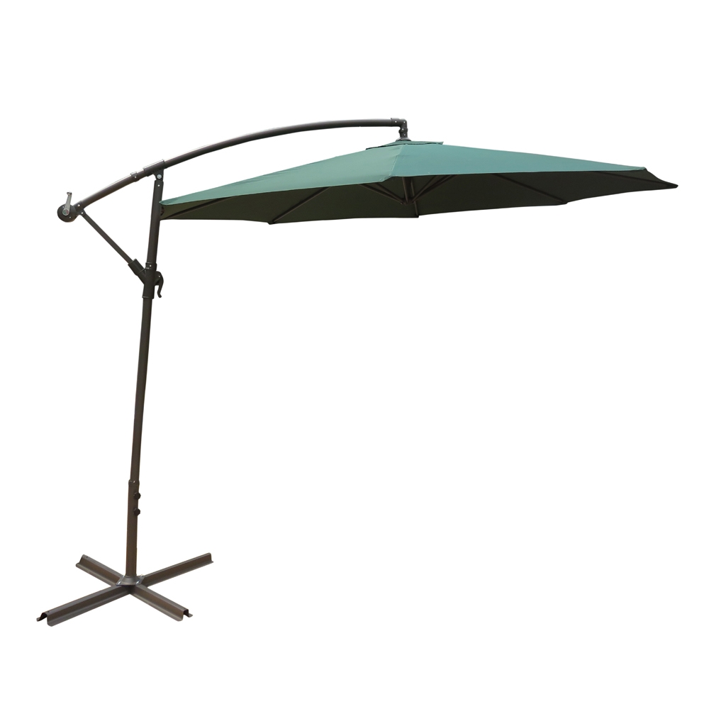 ALEKO 10 Ft Adjustable Outdoor Garden Patio Banana Hanging Umbrella