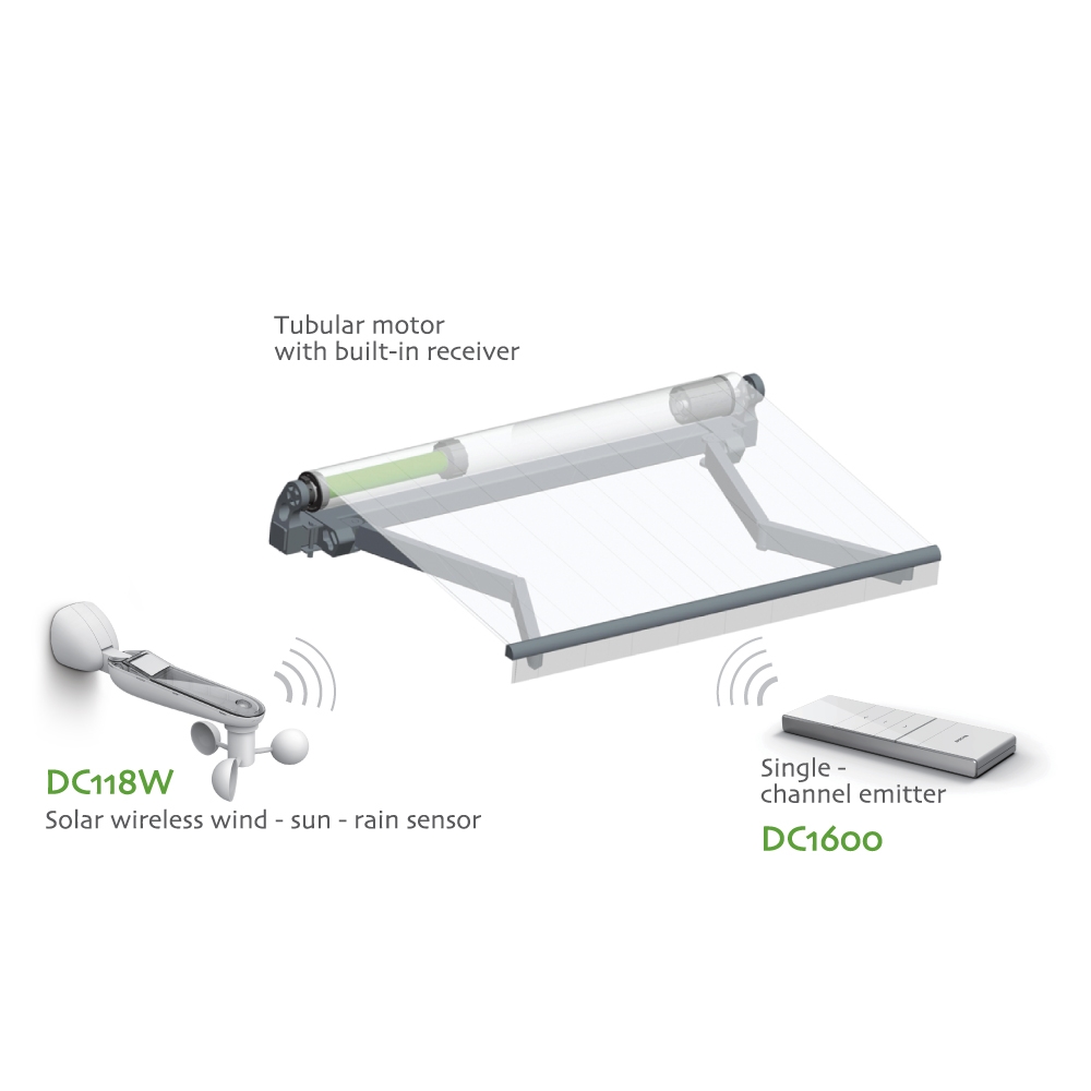 Купить Awning & canopy parts ALEKO Wireless Solar Powered Wind Sun