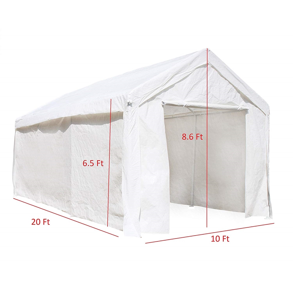 Aleko 10 X20 Steel Frame Carport Kit Party Tent Polyethylene