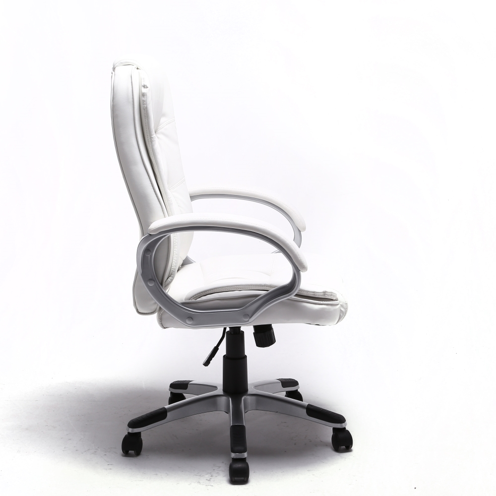 Details About Aleko Pneumatic Adjustable Ergonomic Executive Office Chair White