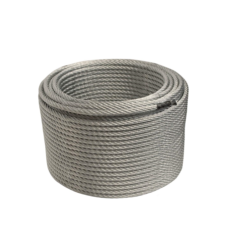 ALEKO Steel Cable 3/8 Inch 7X19 Galvanized Aircraft Wire Rope 250 Feet
