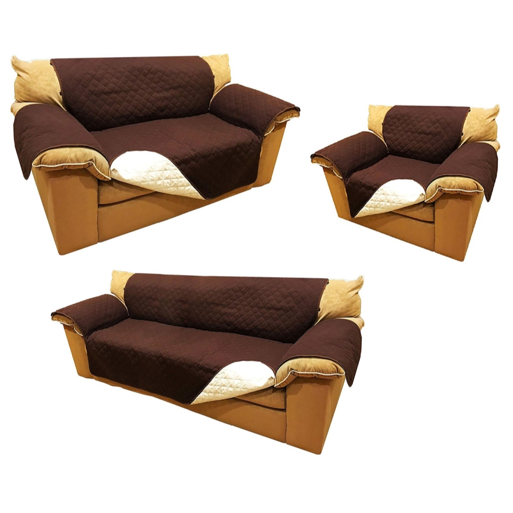 Aleko Set Of Slipcovers Spill Pet Protection Sofa Love Seat