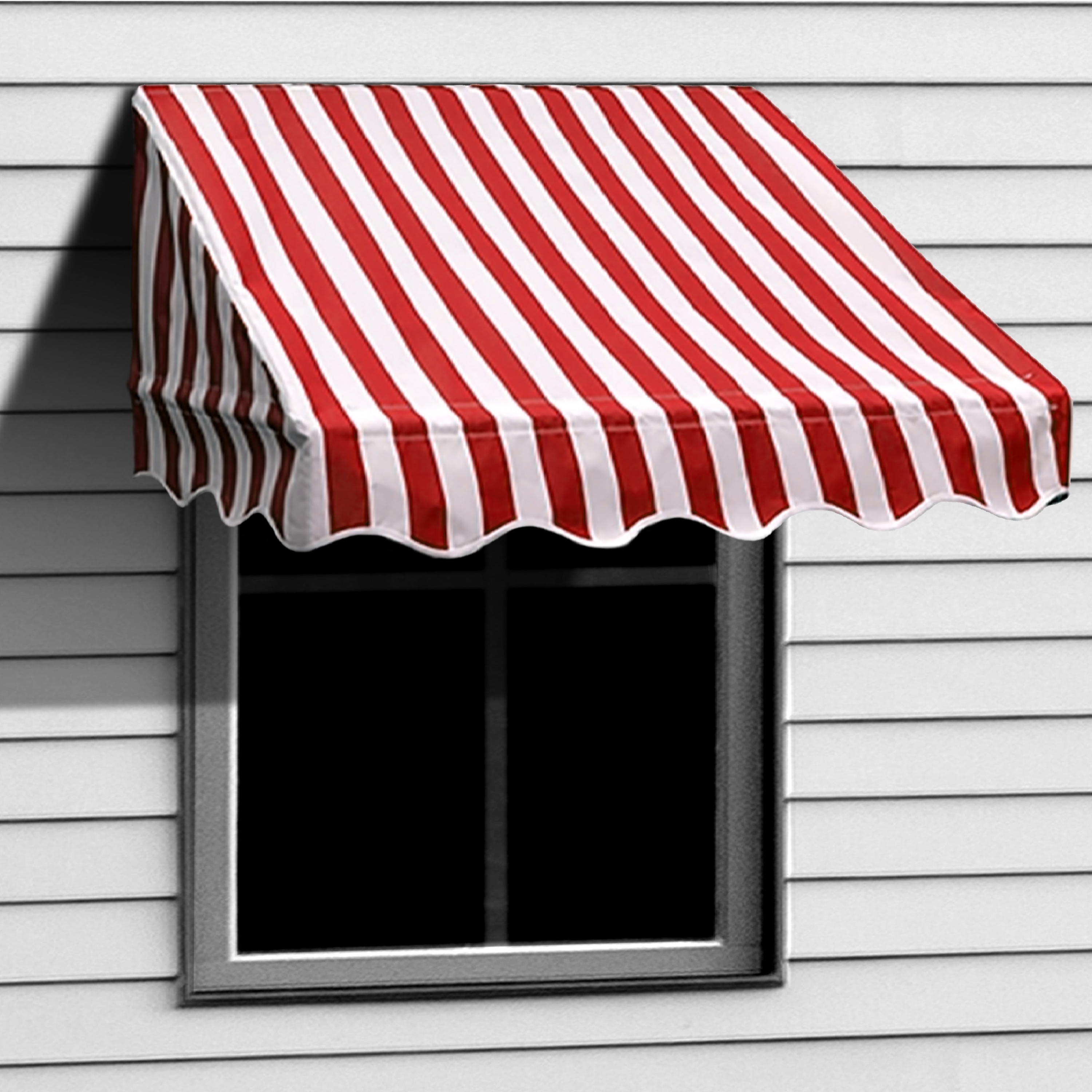 Aleko Window Awning Door Canopy Decorator 6x2ft Shade Shelter Red White Stripes Ebay